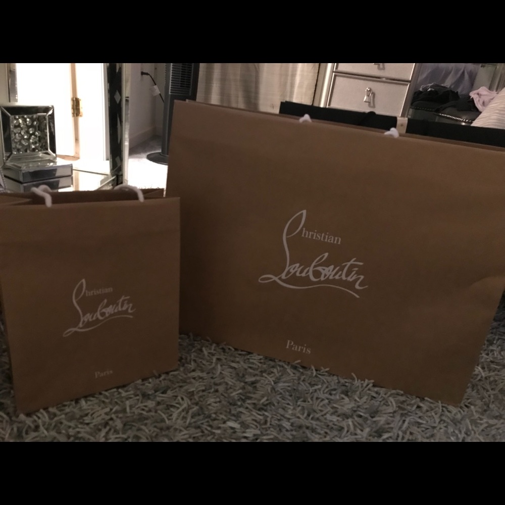 Christian Louboutin shopping bag ..